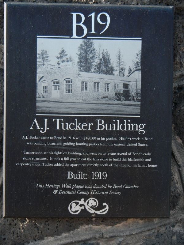 A.J. Tucker Building Marker image. Click for full size.