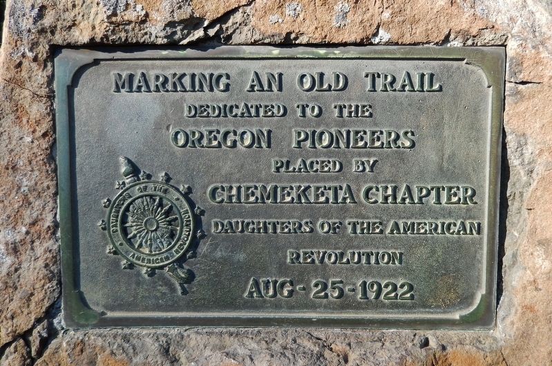 Marking an Old Trail Marker image. Click for full size.