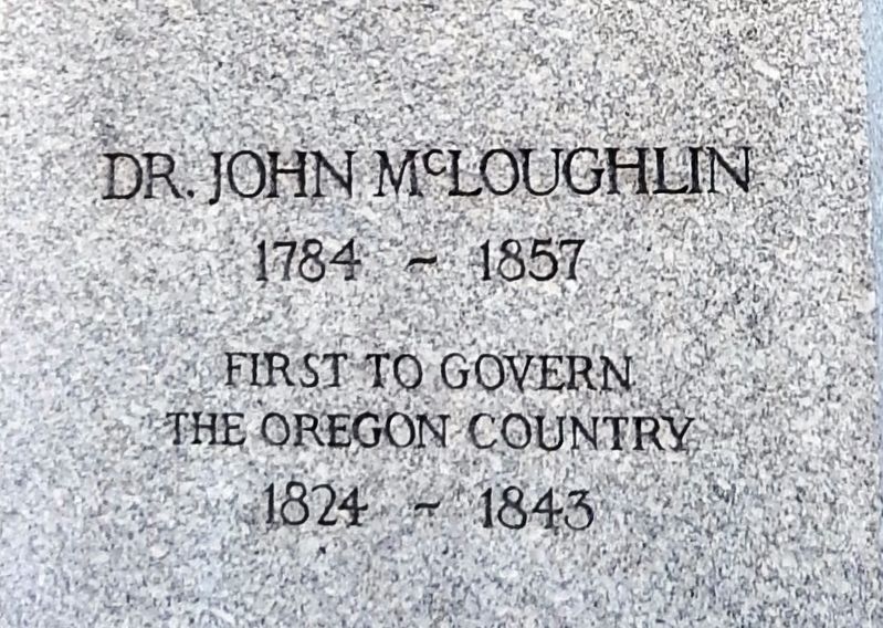 Dr. John McLoughlin Marker image. Click for full size.