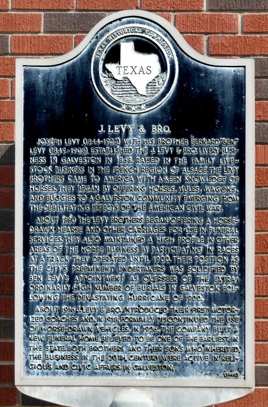 J. Levy & Bro. Marker image. Click for full size.