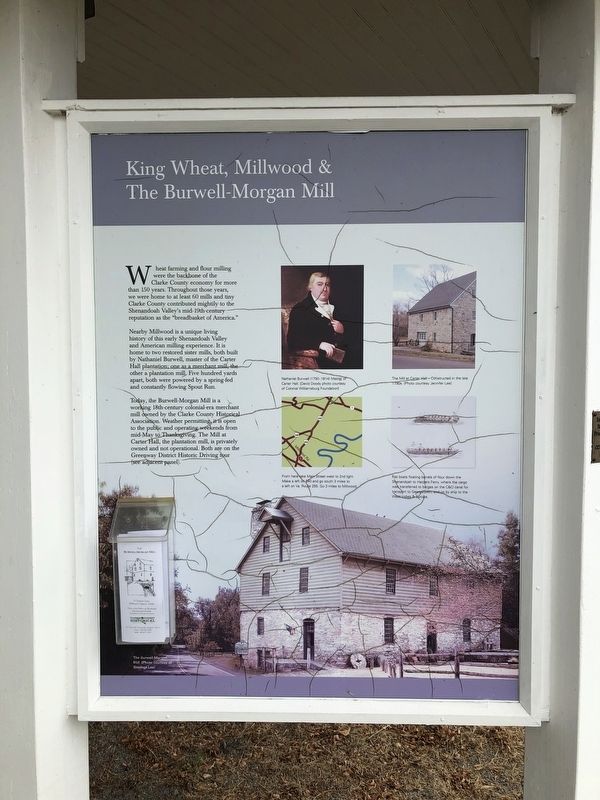 King Wheat, Millwood & The Burwell-Morgan Mill Marker image. Click for full size.