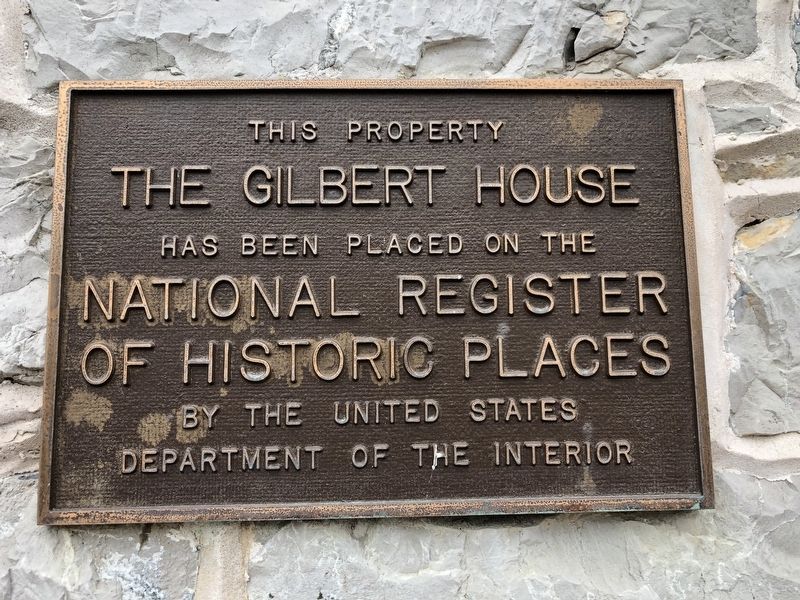 The Gilbert House Marker image. Click for full size.