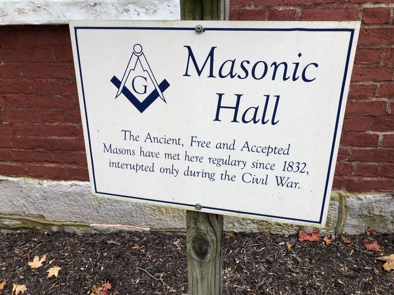 Masonic Hall Marker image. Click for full size.