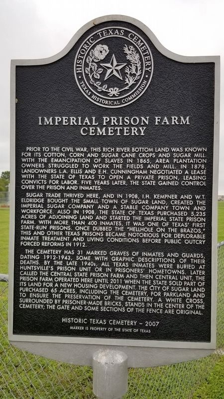 Imperial Prison Farm Cemetery Marker image. Click for full size.