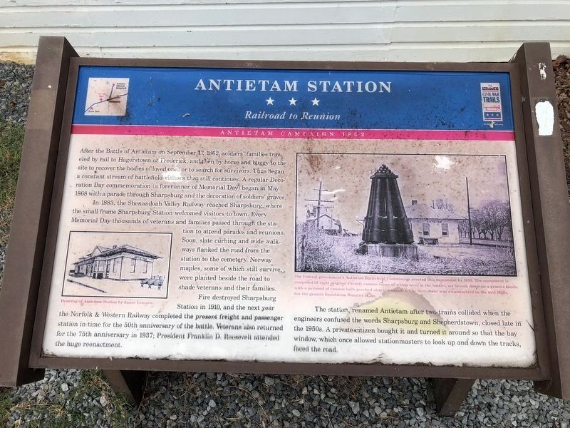Antietam Station Marker image. Click for full size.