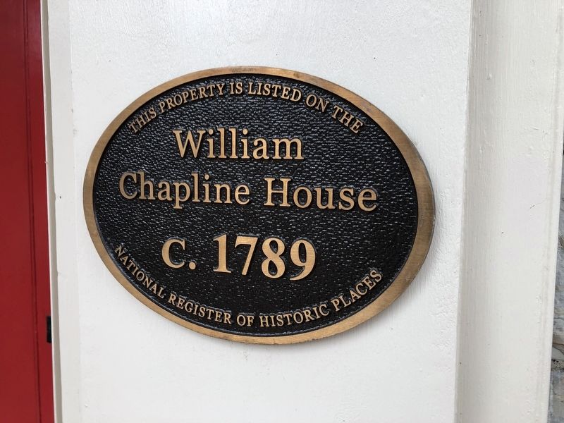 William Chapline House Marker image. Click for full size.