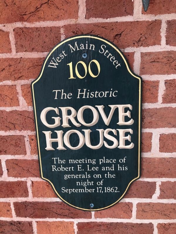The Historic Grove House Marker. Click for full size. The Historic Grove House Marker image. Click for full size.