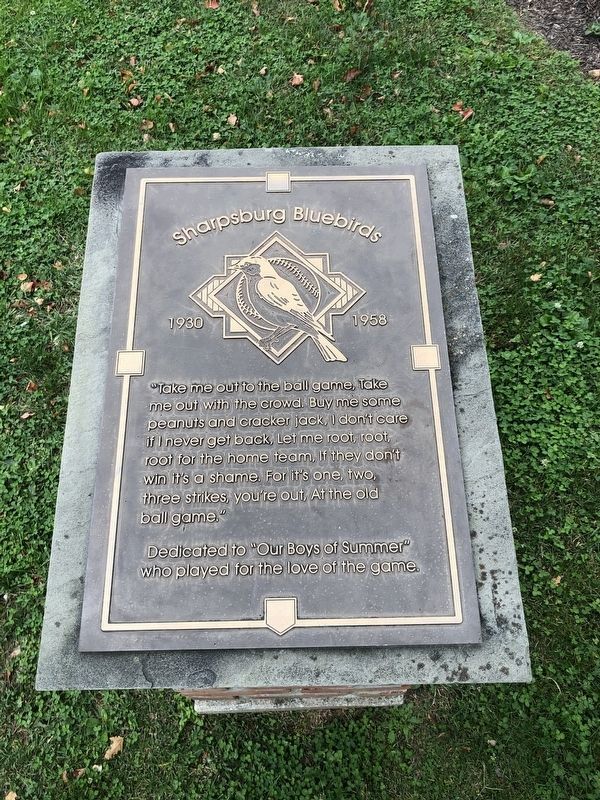 Sharpsburg Bluebirds Marker. Click for full size. Sharpsburg Bluebirds Marker image. Click for full size.