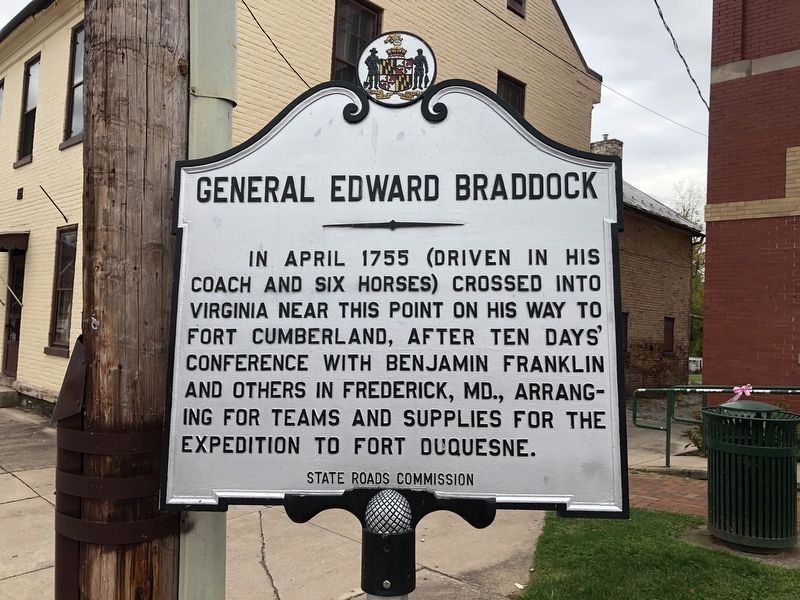 General Edward Braddock Marker image. Click for full size.