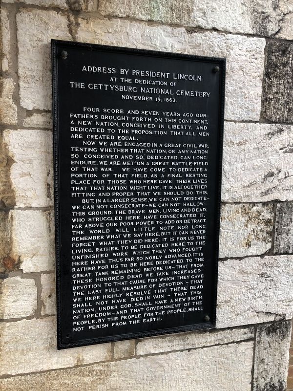 The Gettysburg Address. Click for full size. The Gettysburg Address image. Click for full size.