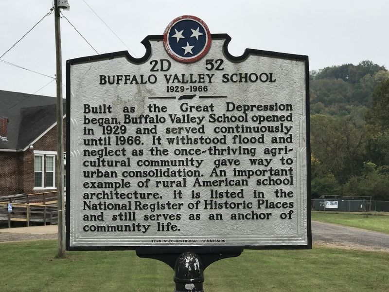 Buffalo Valley School Marker image. Click for full size.