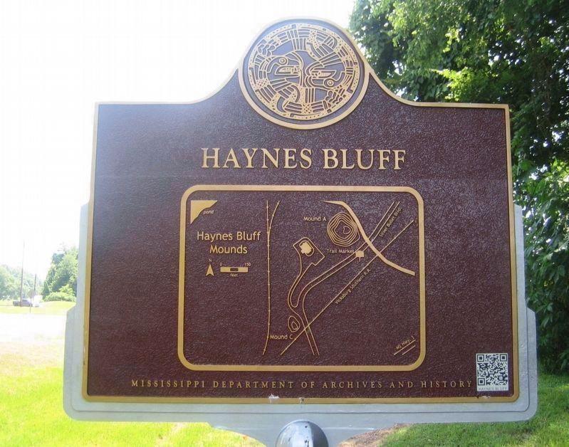 Haynes Bluff Marker (rear map) image. Click for full size.