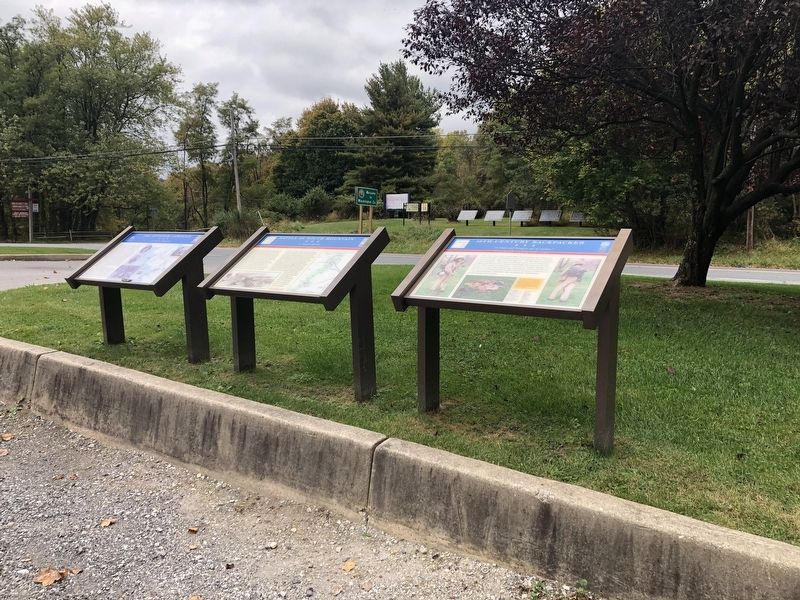 Three Maryland Civil War Trails Markers in the Inn's Parking Lot image, Touch for more information