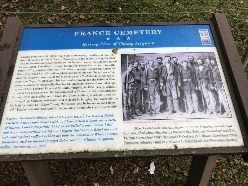 France Cemetery Marker image. Click for full size.