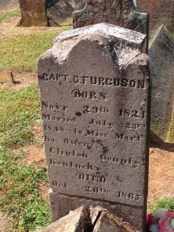 Champ Ferguson headstone image. Click for full size.