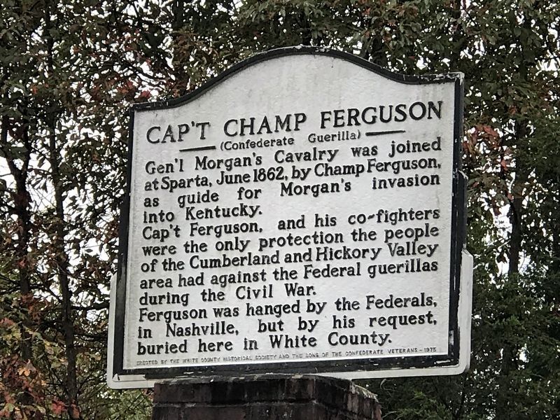 Cap't Champ Ferguson Marker image. Click for full size.