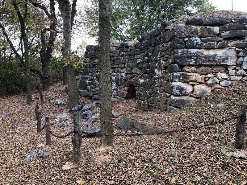 The Lime Kiln, around the corner along the trail from the marker image. Click for full size.