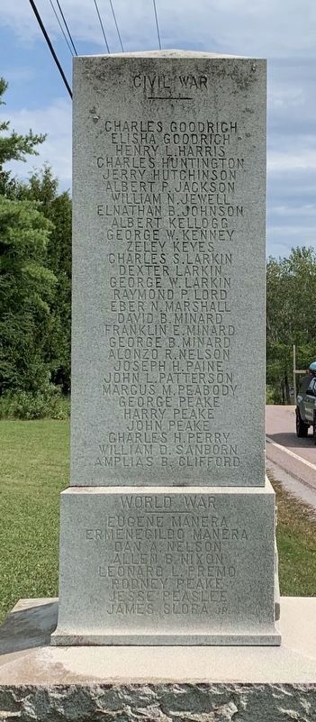 Town of Orange War Memorial. Click for full size. Town of Orange War Memorial image. Click for full size.
