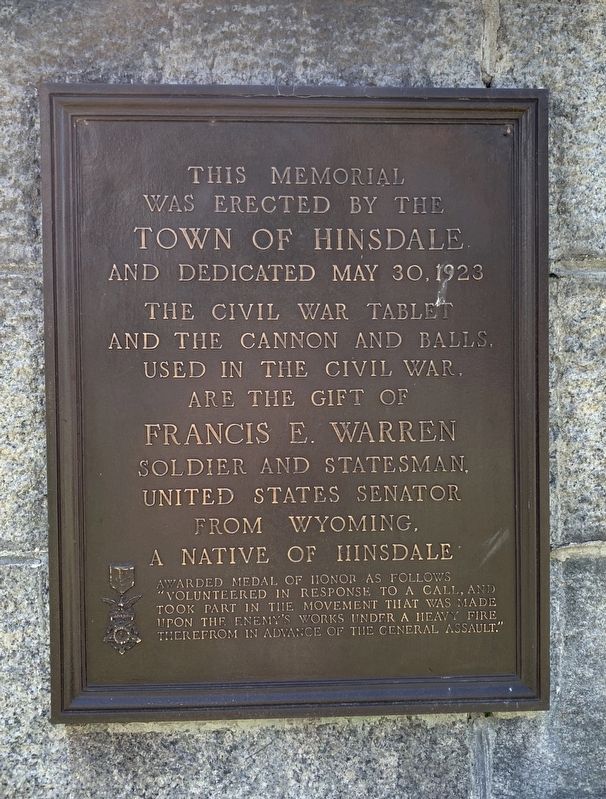 Town of Hinsdale War Memorial image. Click for full size.