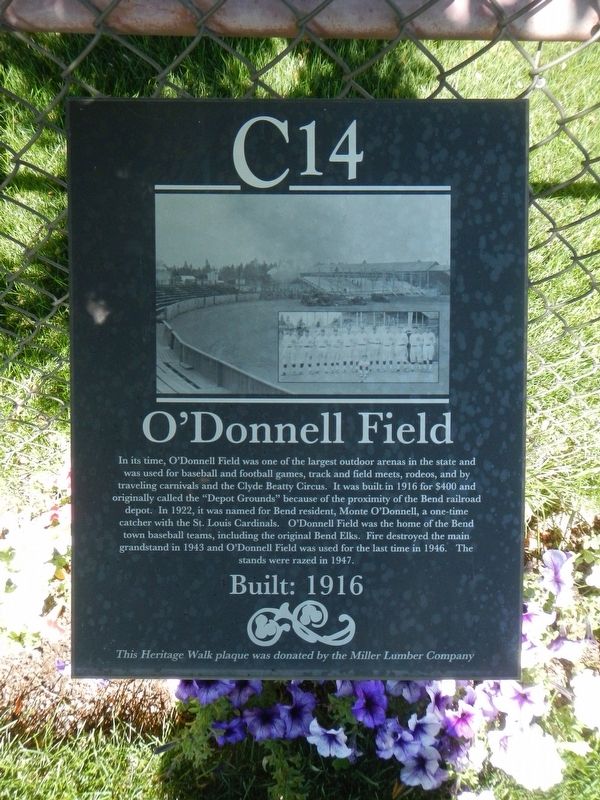 O'Donnell Field Marker image. Click for full size.