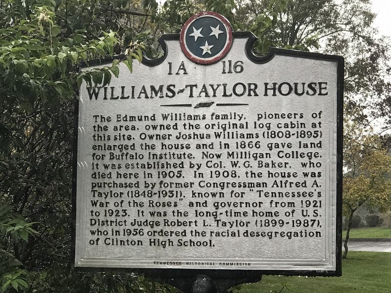 Williams-Taylor House Marker image. Click for full size.