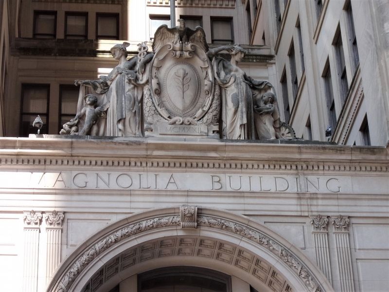 The Magnolia (Mobil) Building detail image. Click for full size.