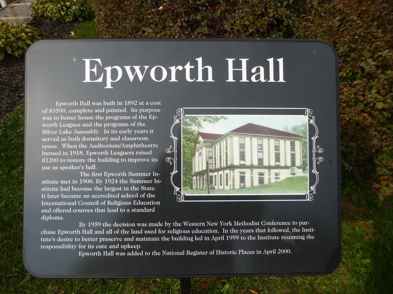 Epworth Hall Marker image. Click for full size.
