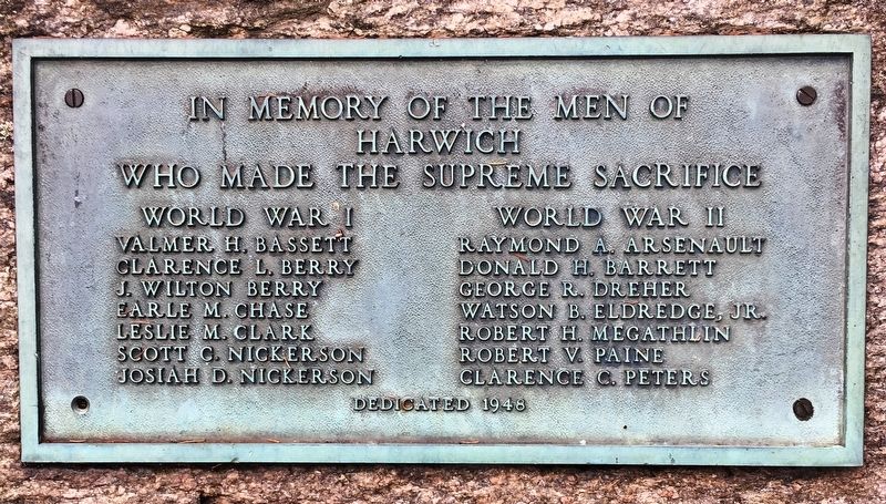 Harwich Supreme Sacrifice Memorial image. Click for full size.