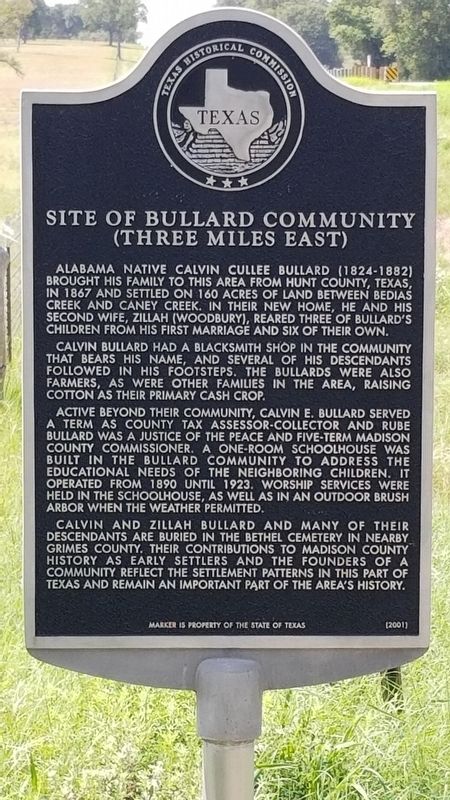 Site of Bullard Community Marker image. Click for full size.