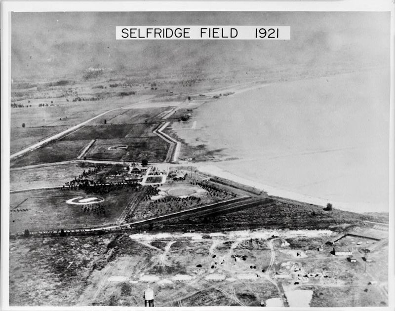<i>...aerial photograph of Selfridge Field...</i> image. Click for full size.