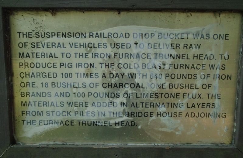 Suspension Railroad Drop Bucket Marker image. Click for full size.
