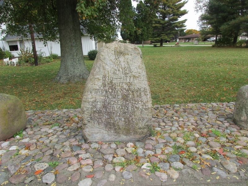The Site of White Woman’s Village Marker image. Click for full size.