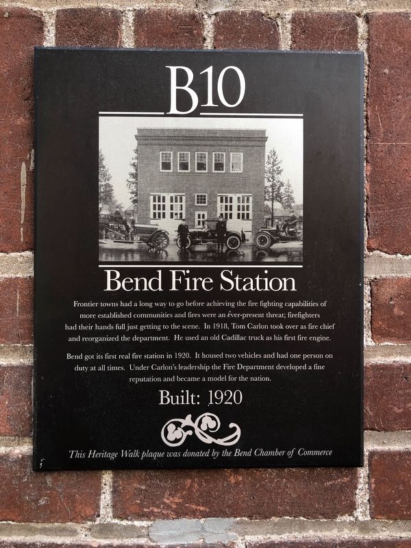 Bend Fire Station Marker image. Click for full size.