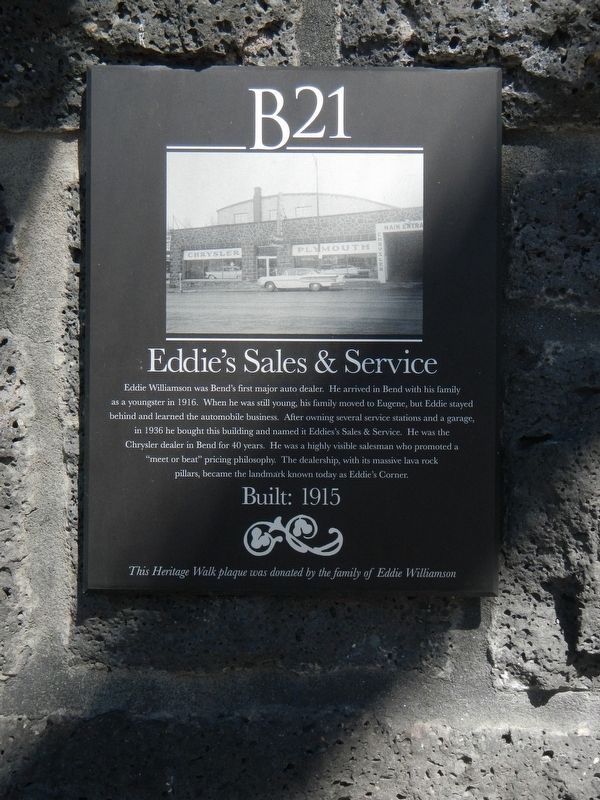 Eddie's Sales & Service Marker image. Click for full size.