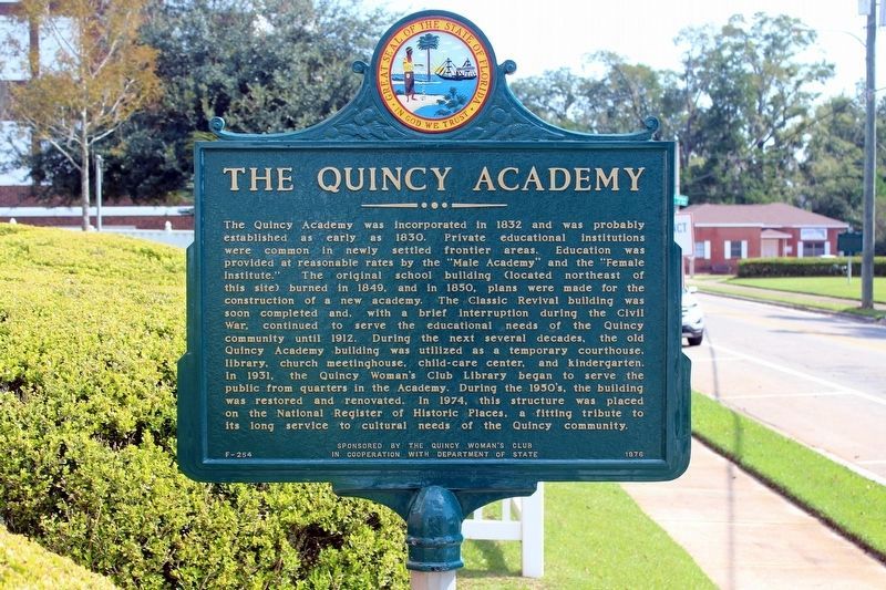 The Quincy Academy Marker image. Click for full size.