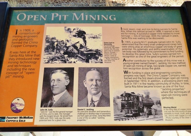Open Pit Mining Marker image. Click for full size.