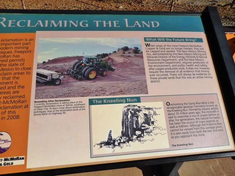 Reclaiming the Land Marker. Click for full size. Reclaiming the Land Marker image. Click for full size.