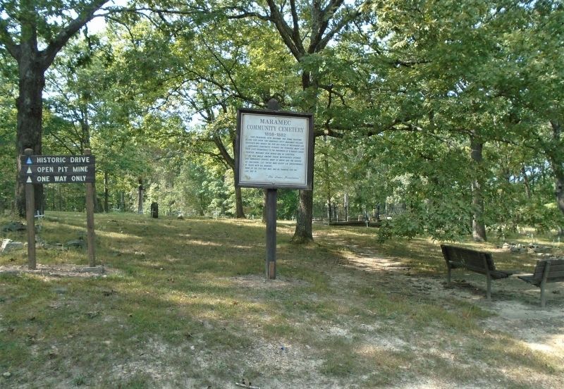 Maramec Community Cemetery and Marker. Click for full size. Maramec Community Cemetery and Marker image. Click for full size.