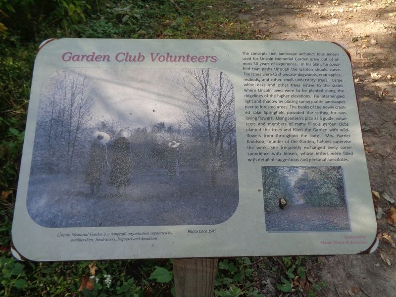 Garden Club Volunteers Marker image. Click for full size.