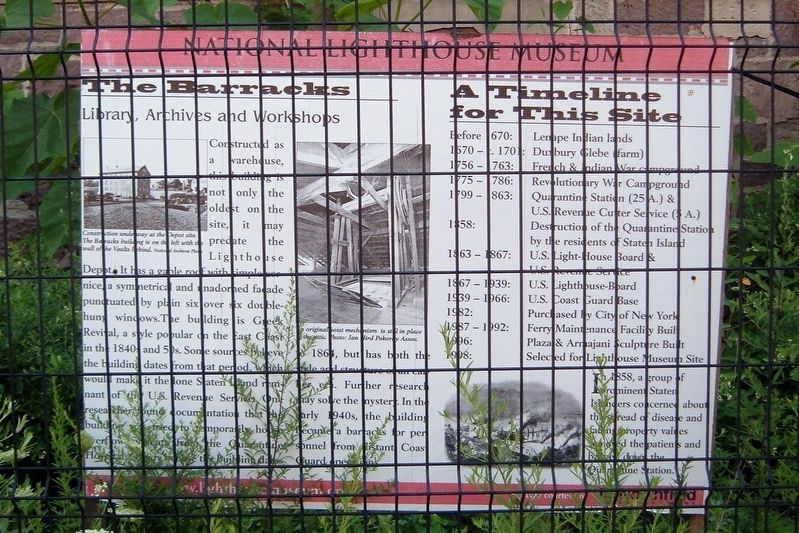 The Barracks wayside. Click for full size. The Barracks wayside image. Click for full size.