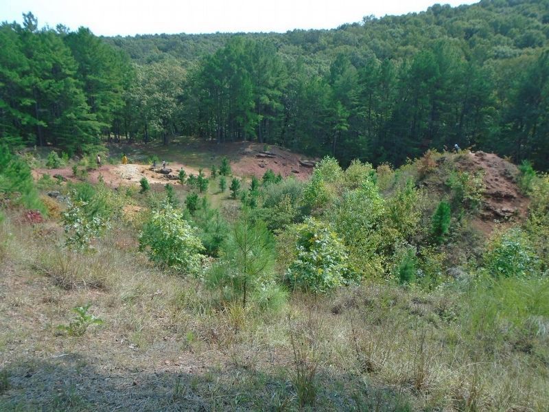 Iron Ore Mine Pit Remnant off Stringtown Road image. Click for full size.