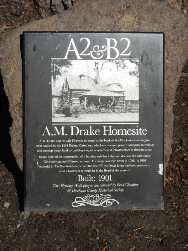 A.M. Drake Homesite Marker image. Click for full size.