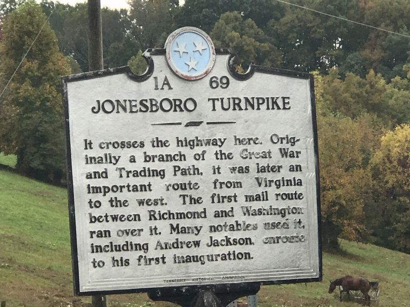 Jonesboro Turnpike Marker image. Click for full size.
