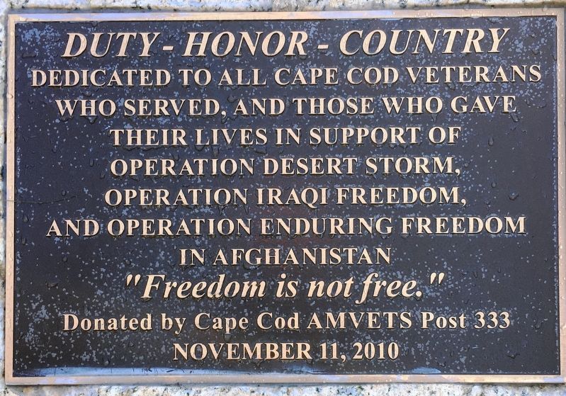 Duty-Honor-Country Marker image. Click for full size.