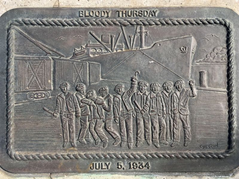 Bloody Thursday Marker image. Click for full size.