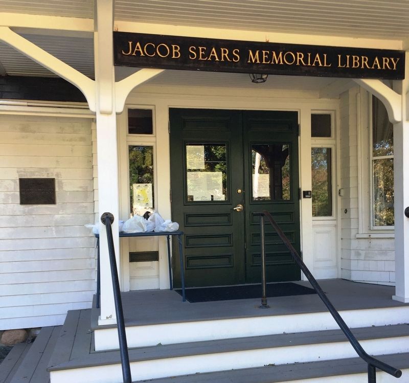 Jacob Sears Memorial Library Marker image. Click for full size.