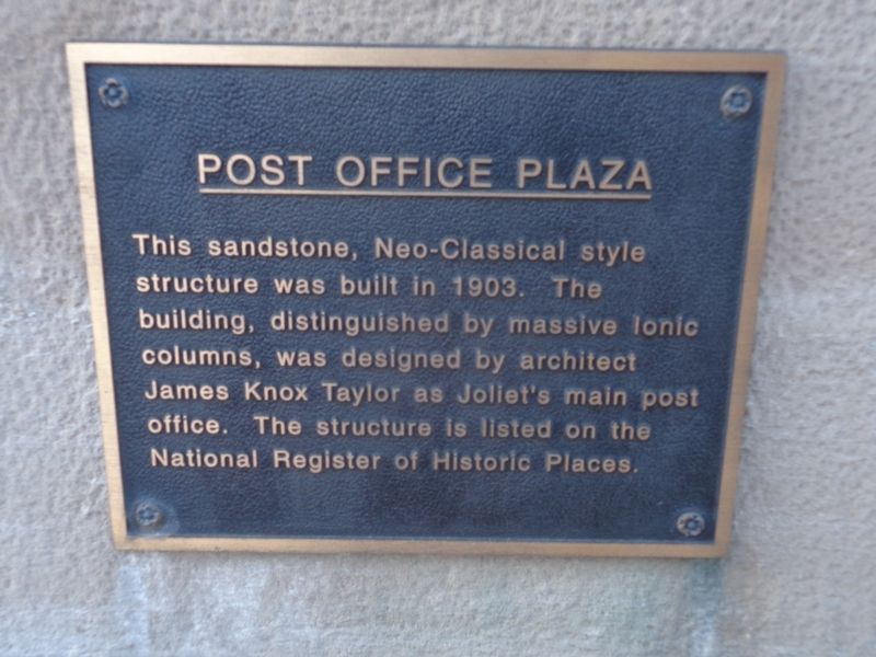 Post Office Plaza Marker image. Click for full size.