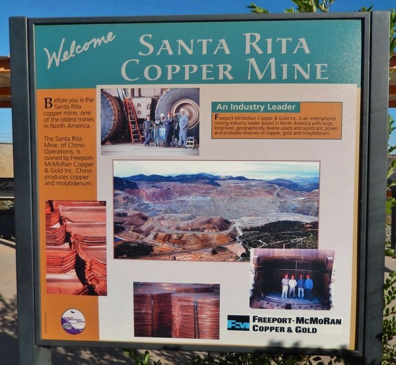 Santa Rita Copper Mine Marker image. Click for full size.