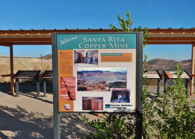 Santa Rita Copper Mine Marker image. Click for full size.