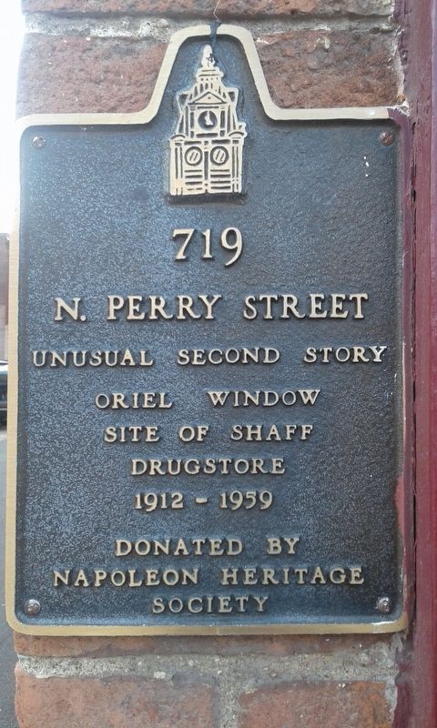 719 North Perry Street Marker image. Click for full size.